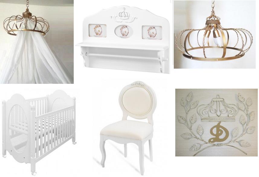 Motivo coroa principe quarto bebe