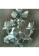 Lustre Provence Petit 3 hastes com flores rosas