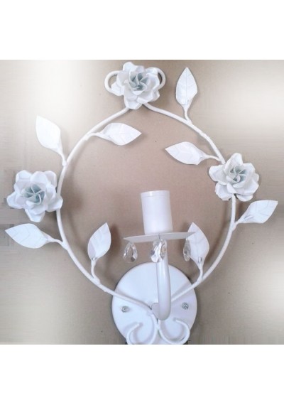 Lustre de parede com flores