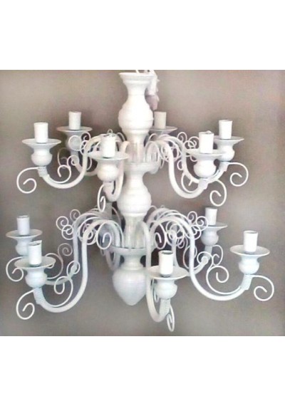 Lustre 12 lampadas  2 andares