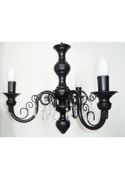 Lustre preto para quarto