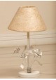 Abajur infantil chamonix com flores COR BRANCO