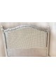 Cama provençal romântica prateada
