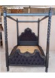 Cama gótica com dossel madeira