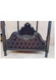 Cama gótica com dossel madeira