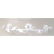 Dossel Paris 60  branco com flores cm em ferro