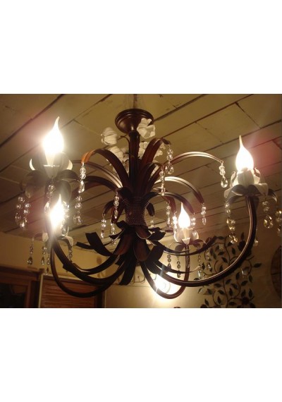 Lustre em ferro 4 lampadas 