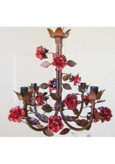 Lustre de ferro Floral