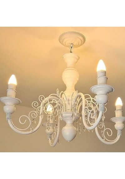 Luminária de teto para quarto 4 lâmpadas clássico