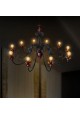 Lustre Trento clássico com 10 lâmpadas