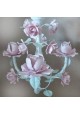 Lustre em ferro Provence Rosas