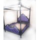Cama gótica com dossel madeira