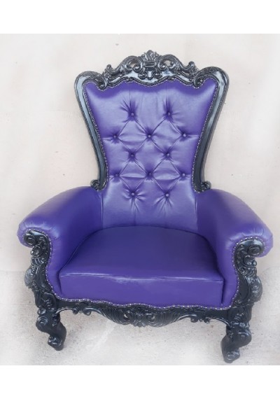 Trono gotico grande capitone roxo 